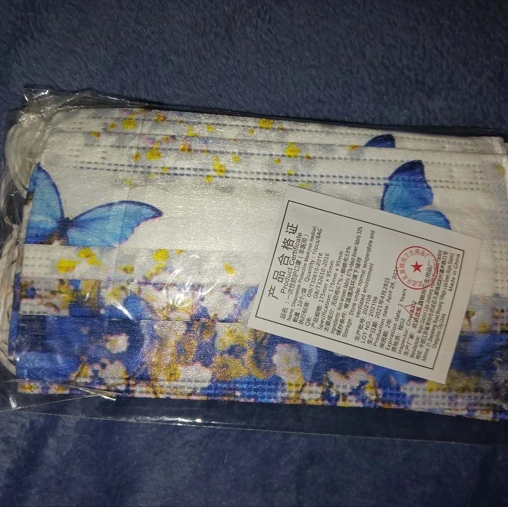 NEW! Medical Grade Cloth Disposable Face Masks in Spring Themes
